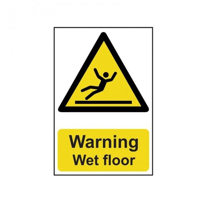 Scan Warning Wet Floor - Pvc Sign 200 X 300mm