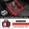 For 2009- Toyota Highlander Central Control Silicone Dirt-Proof Cover Scratch Resistant Car Interior Protection Accessories