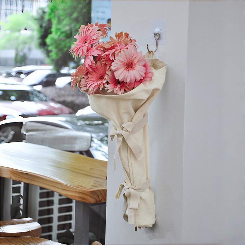 1 stk Blomst Slitesterk Frisk Blomst Flerbruks Innpakning Elegant Oppbevaringspose Håndlaget Bukett Lett å Bære 45x35x25cm