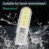 2-20 PCS Car Signal Lights T10 W5W LED Bulbs COB 12SMD Waterprof 12V 7500K White Auto Door Linse Plate Trunk Wedge Side Lamps