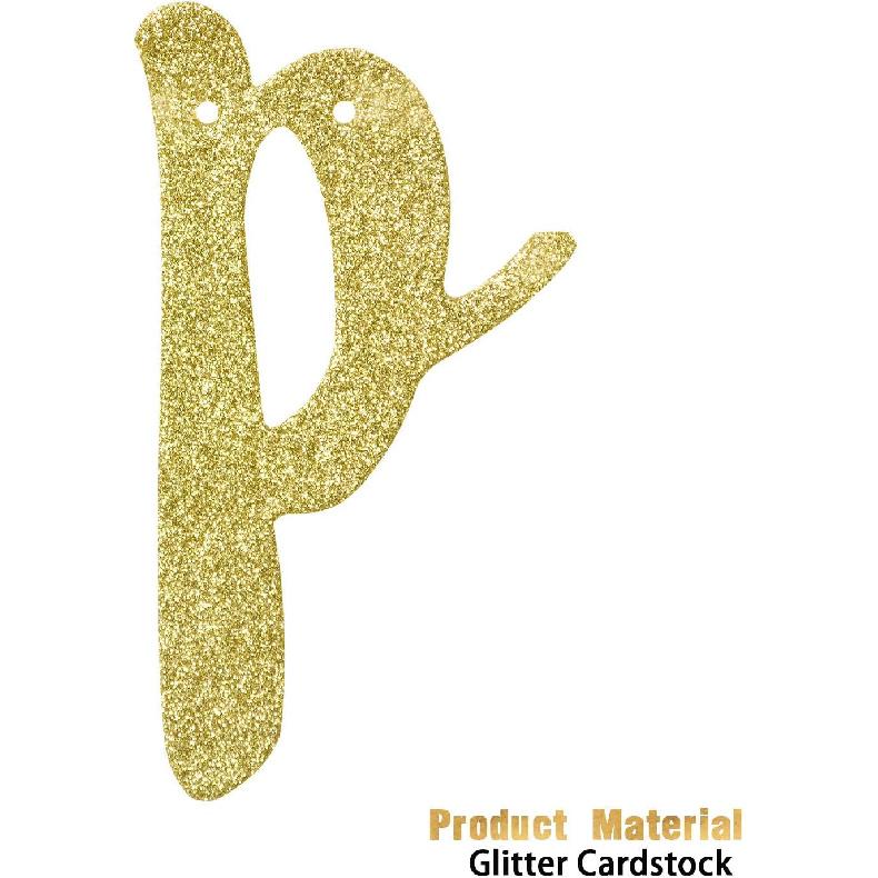 Prom Night Banner, Gold Glitter High School Prom Letter Banner, Prom Photo Prop, Prom, Graduation, Birthday Decoration (Gold)