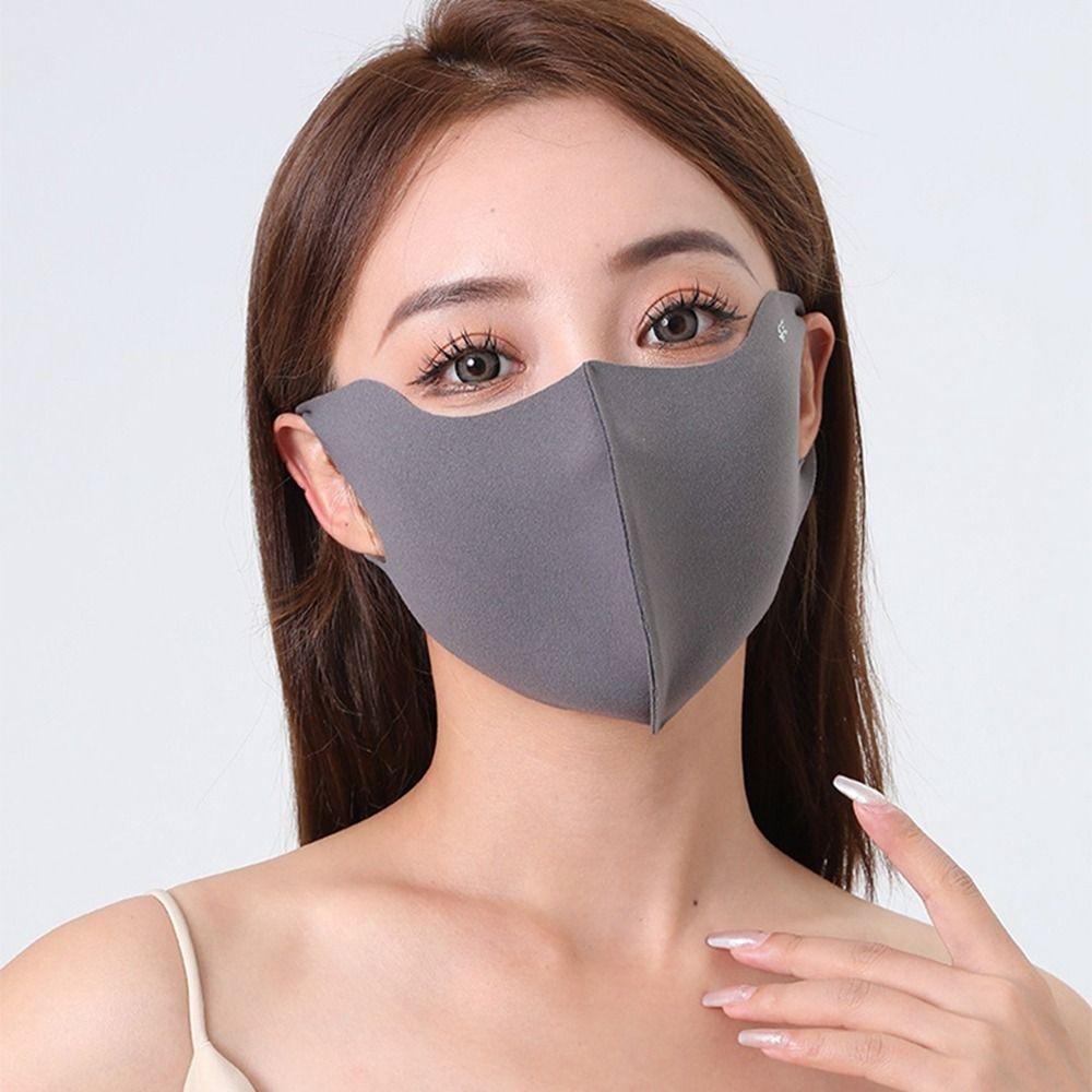 Face Mask Ice Silk Mask Sunscreen Face Scarf Face Gini Mask Breathable Face Cover  Outdoor