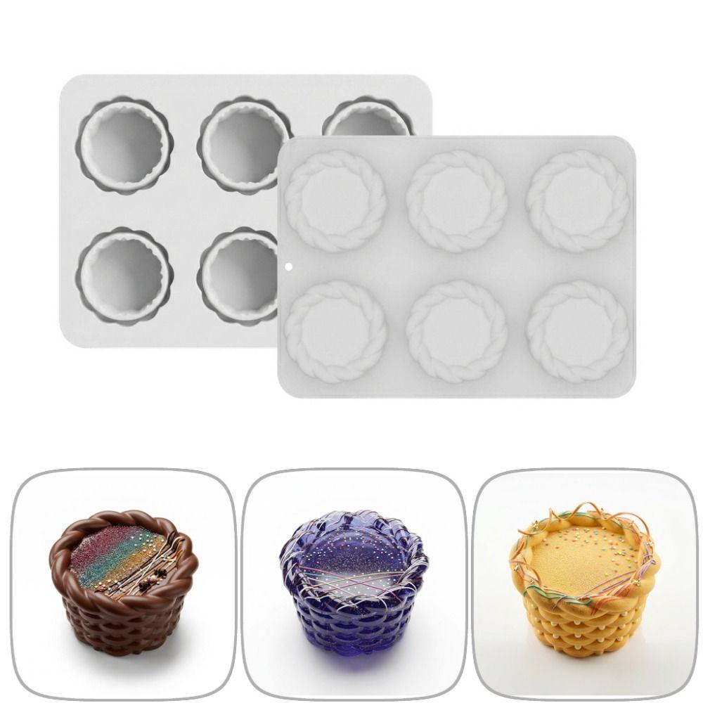 6-Cavity Chocolate Dessert Mold Creative DIY Baking Cake Molds Pastry Making