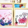 Handmade A4 Photo Frame with Dried Flowers - DIY Kit for Wall Decoration or Valentine's Day Gift