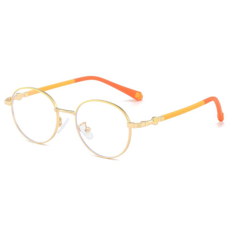 

Classic Round Anti-allergy Small Boys Frame Photochromic Anti Blue Light Sunglasses Computer Myopia Prescription Girls Glasses Single Version&1.56&None золотой