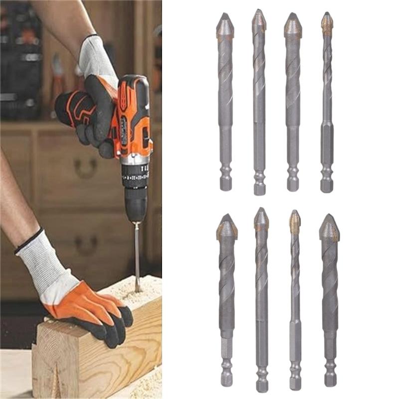 8Pcs High-Strength Eccentric Twist Drill Bit Sets Metal Twist Drill Bits Industrial Drill Bits for Glass/Tile/Wood