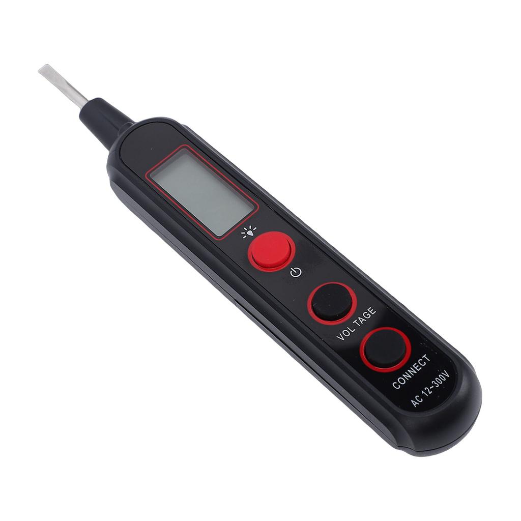 Digital AC Voltage Tester LCD Display Screen Electrical Breakpoint Detection AC Voltage Detector with Flashlight