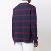 Polo Ralph Lauren Logo Embroidered Striped Long Sleeve Polo Shirt Men Tops Deep-Purple 710852747-001