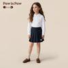 PawinPaw Girls' Long-Sleeve Doll Collar Shirt