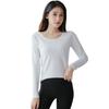 Modal Basis-Shirt Damen Langarm-T-Shirt