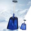 Car Snow Shovel Lightweight Aluminum Alloy Foldable Snow Shovel with Ergonomic Non-Slip D-Handle Snow Removal Gardening Tool