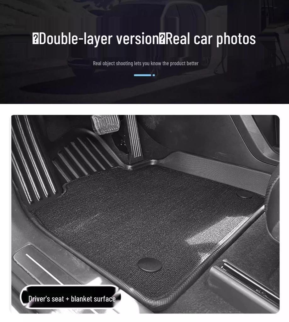 Odorless Waterproof TPE Floor Mats for 2015-2024 Toyota Hilux Pickup, LHD/RHD