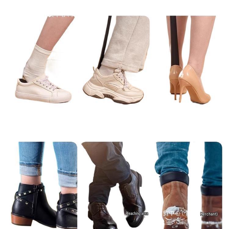 Magnetischer Schuhlöffel mit langem Griff zum einfachen Anziehen der Schuhe - Ideal für Schwangere und ältere Menschen.