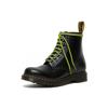 Dr. Martens 1460 Bottines Mode Cuir Lisse Color Block Unisexes Charbon-Noir 26917001