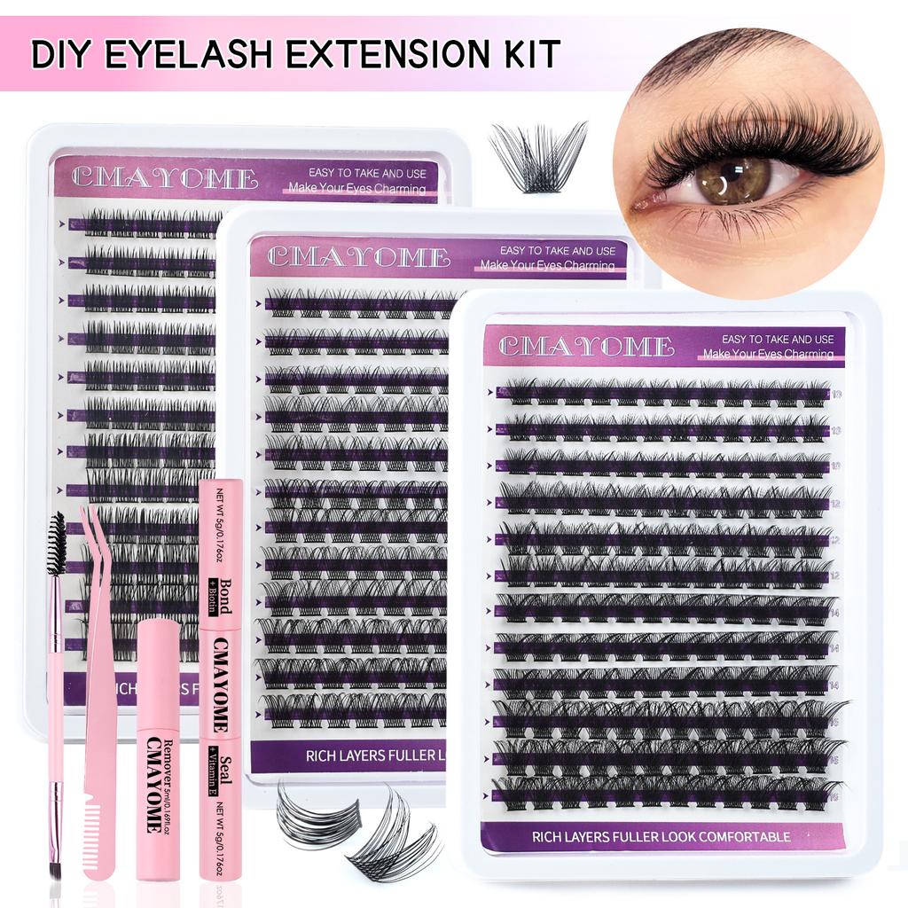Single Tuft Of Hair Diy False Eyelash Extension Set 10-16Mm Eye Eyelash Curl Simulation