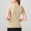 Women's Ribbed Quick-Dry Sports T-Shirt