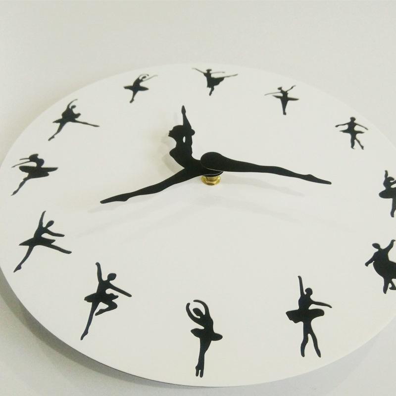 New 1x Dance Ballet Creation Wall Clock Home Decor Wall Decor