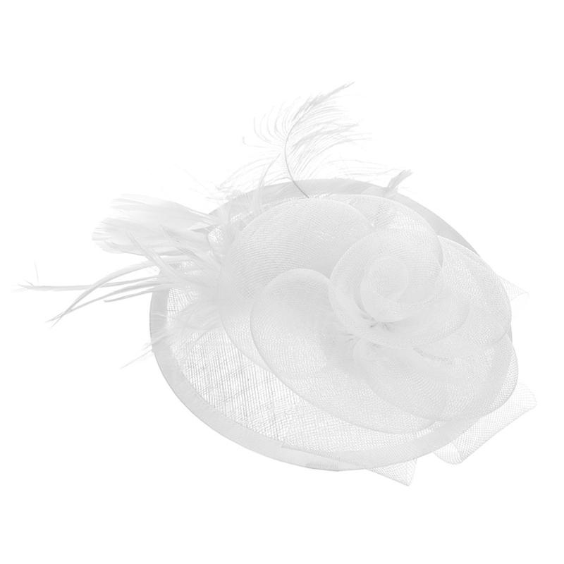 British Styles Women's Fascinator Beautiful Linen Brida Headwears Delicate Hat Adornment For Stylish Appearance