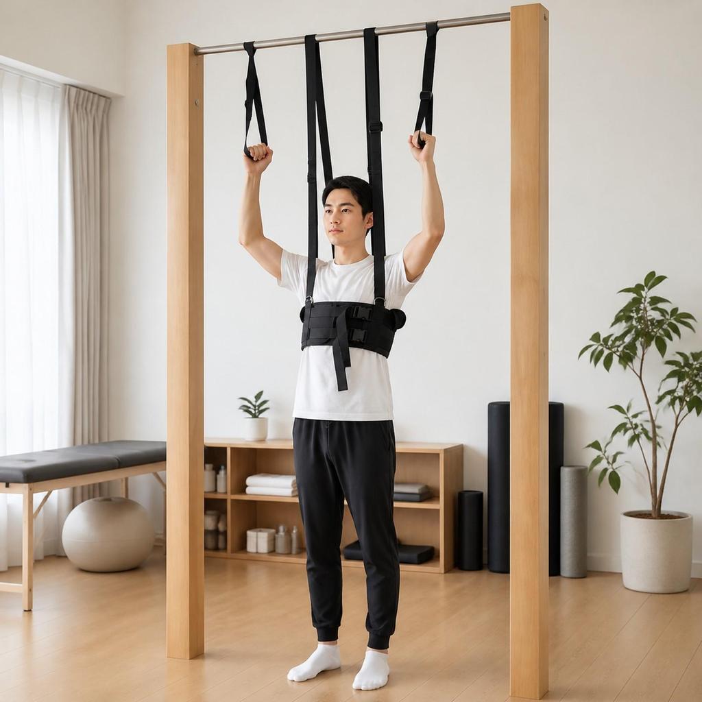 Traction Device Portable Tension Relief Back Belt Comfortable