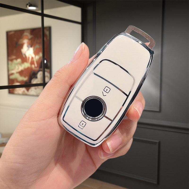 Shell Keychain Tpu Car Smart Key Cover Case For Mercedes Benz Cle W205 W213 W222 X167 W177 A C E S G Class Glc Cla Glb 200