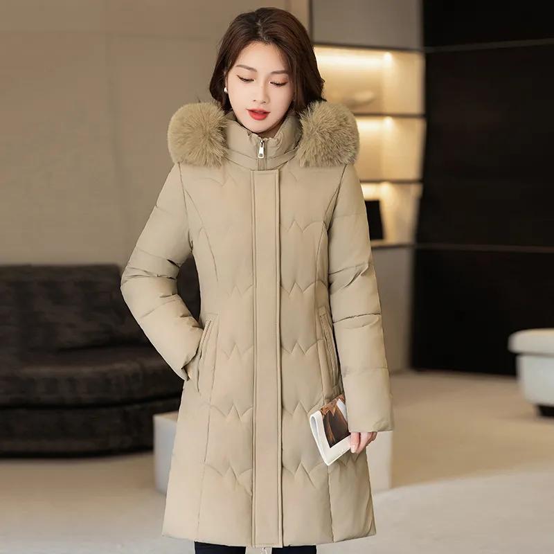Winter Clothes Coats Parkas Winter Jacket Women Parka Hooded Fur Collar Thick Warm Women's Jackets Student Coats Women's Clothing