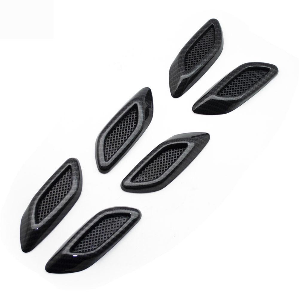 Car Hood and Fender Carbon Fiber Vent Stickers