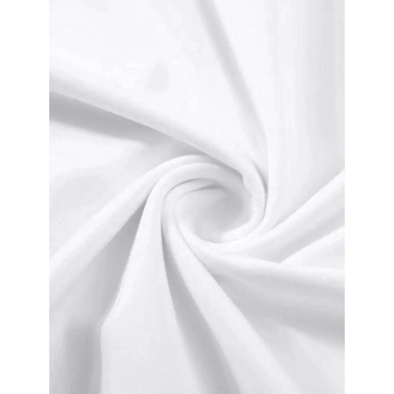 Europäische Größe "Save the Drama for Your Mama" Aufdruck Rundhals Kurzarm T-Shirt