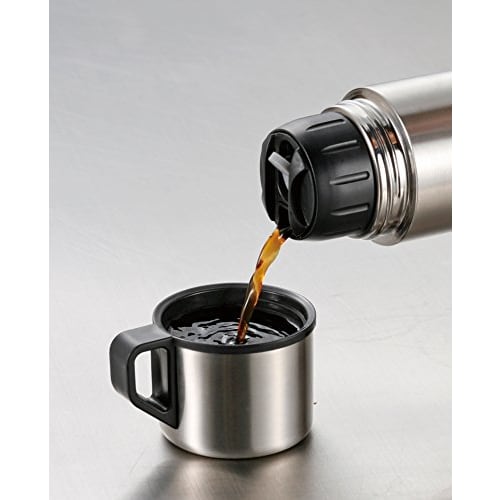 Pearl Metal Style Basic Double Stainless Steel Bottle 750ml H-682