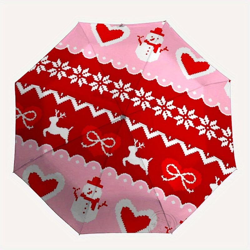 

1pc Christmas ornament Automatic Open/close Folding Umbrella, Compact Portable Travel Umbrella, Durable Construction yy250809155