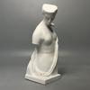 Vintage Greek Bust Sculpture Bookcase Porch Ornament White Plaster Figure Statue Crafts Gift Interior Aesthetic Decoration
