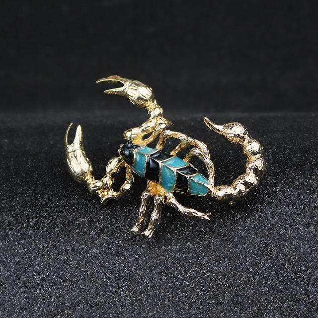 

Мода Новая Золотая Серебряная Позолоченная Эмаль Брошь Скорпион Личность Темперамент Корсаж Лацкан Булавка Мужская Одежда Аксессуары Подарки