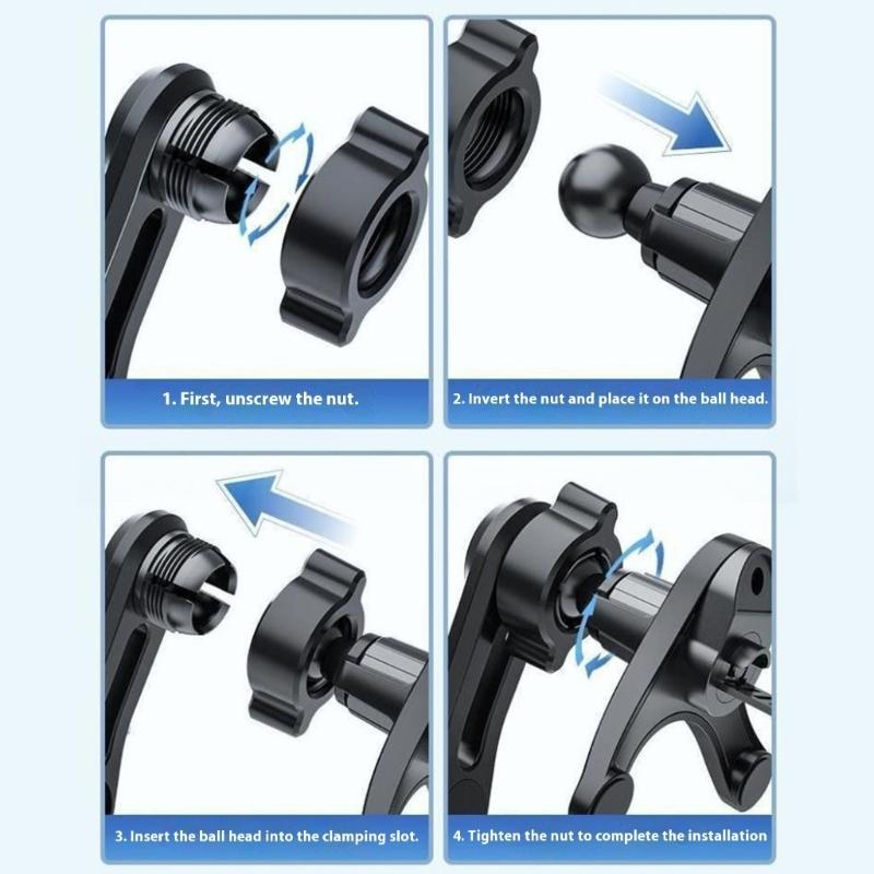 Dashboards Phone Mount With Secure Lock 360 Rotation Clip On Air Outlet Cellphone Holder For 4.7-7.2inch