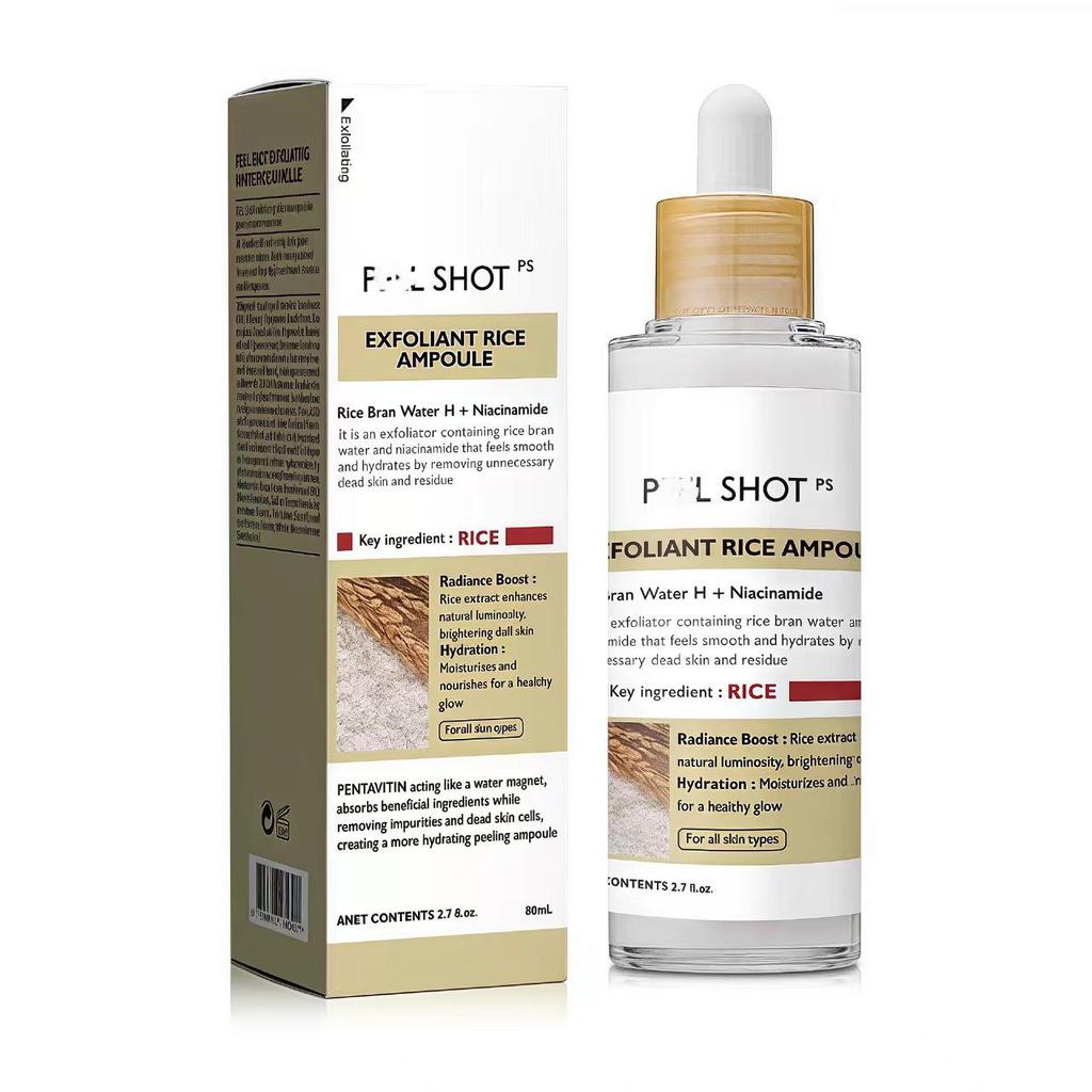 Dr. Melaxii Set: Black & White Rice Turmeric Exfoliating Repairing Serum, Eye Cream, Moisturizing Concealer.