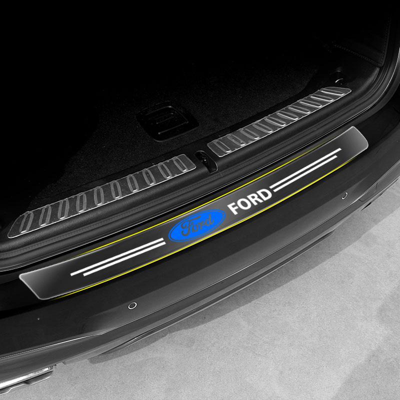 1 ks Průhledná ochranná nálepka na znak kufru auta, Autodoplňky pro Ford Focus Mondeo Kuga Fiesta MK7 Escort Explorer Edge 2 4 MK2 MK4