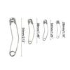 Secure Your Materials with 160pcs Stainless Steel Curved Safety Pins with Box