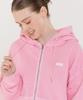 Injiactive Small Logo Pigment Full Hood Zip Up Pink