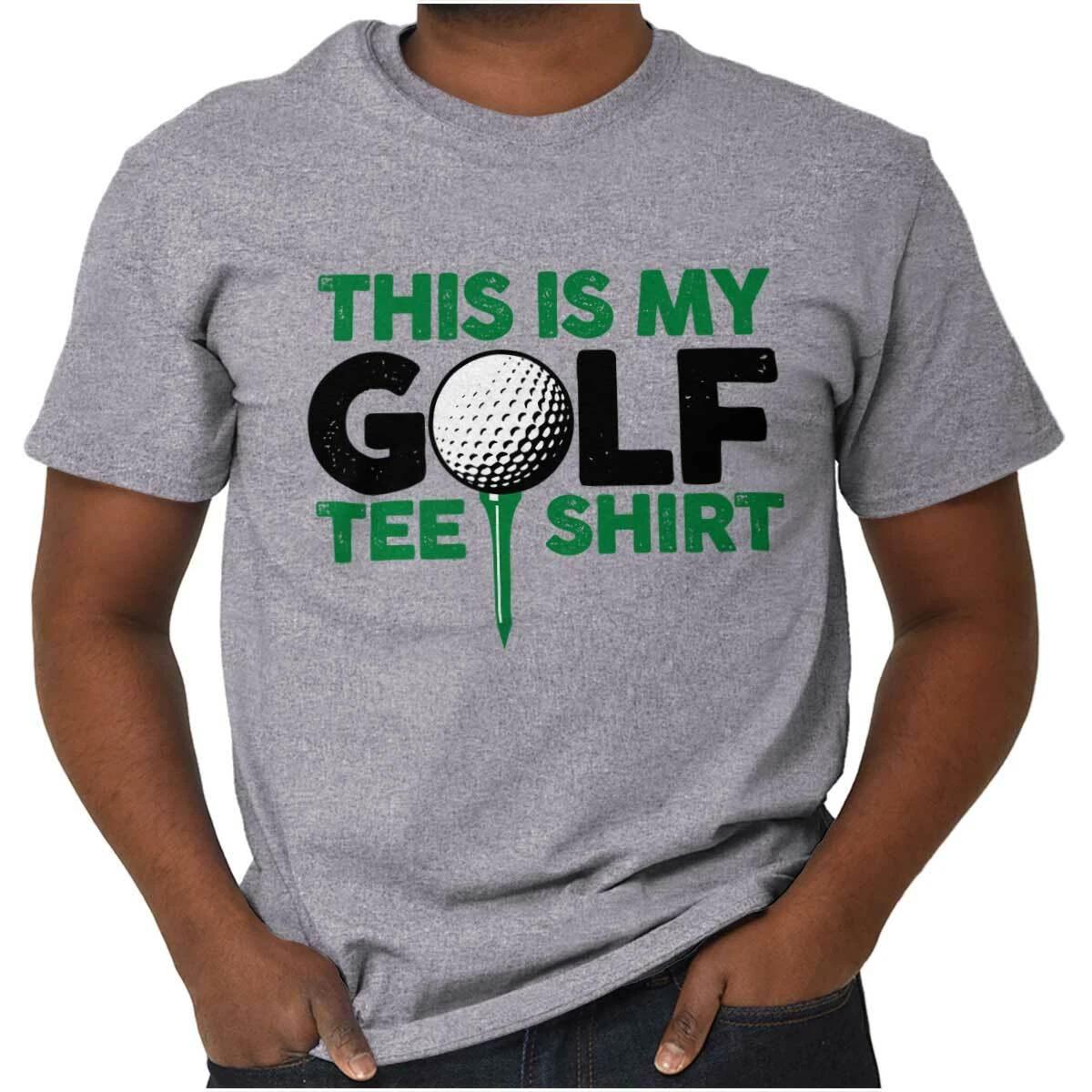 Golf Golfing Gifts For Dad Funny Retirement Womens or Mens Crewneck T Shirt Tee L