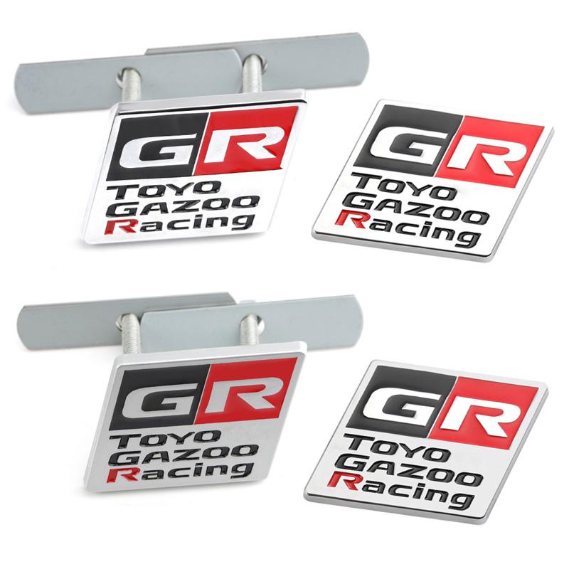 Kovová nálepka na auto GR Gazoo Racing Logo Znak Odznak Obtisk pro HV Y-ARiS GRMN 86 P-rius H-arrier