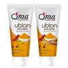 Qraa Ubtan Face Wash and Ubtan Face Scrub For All Skin Type With Turmeric & Saffron For Tan Removal, Skin Lightening, Glow & Radiance | Combo Pack