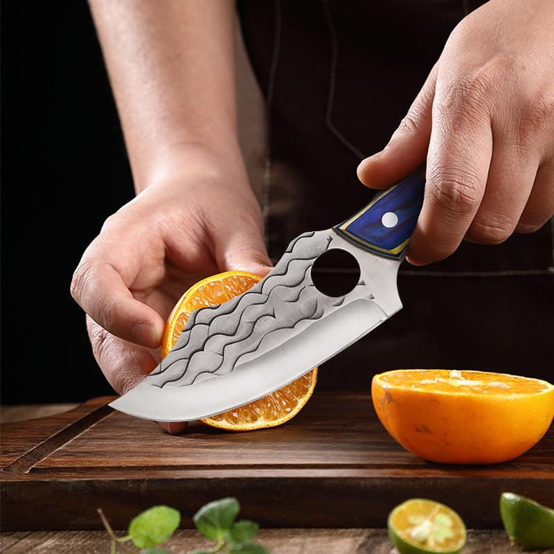 Barbecue Knife Slicing Fruit Fish Meat Butcher Boning Knife High Stainless Steel Utility Knife Chef Cook Cleaver Kitchen Knives