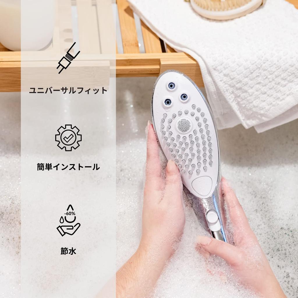 Womanizer Wave Stimulating Shower Special Jet Personal Hydro Water Shower Stimulating Water Silver Dual-Function Head, Massager, Stimulator, 3-Level