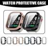 Full Coverage PC Protective Case Cover Glass+Case for Amazfit New BIP Max Screen Protector Anti-scratch Film Bumper Protective