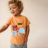 New Arrival Boys' T-Shirt with Animal Print Children's Cotton Round-Neck Pullover