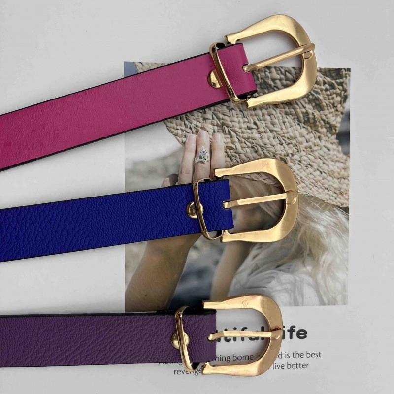 Stylish 2024 Autumn Winter Women's Alloy Buckle Belt For Slimming With Versatile Design