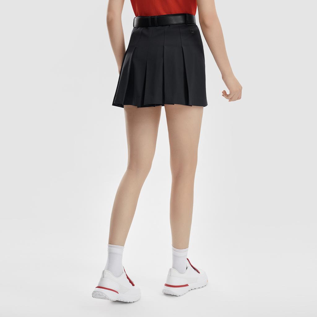 FILA Golf Series Simple Trendy Fashion Sports Golf Versatile Comfortable Woven Casual Shorts Women shorts Deep-Black A11W625817FBK