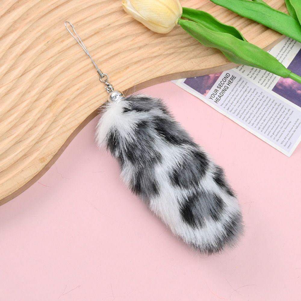 Key Holders Animal Tails Keychain Backpack Pompom Pendants Fashion Plush Tail Keyring Women Girls