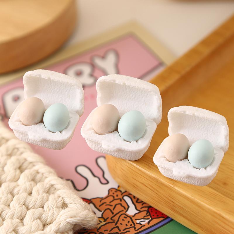 3Boxes Simulation Eggs With Tray Model Miniature Mini Eggs Kitchen Decor Kitchen Accessories