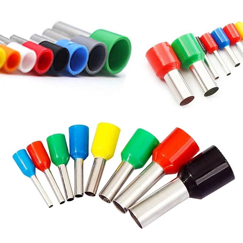 400-2120PCS Box VE Tubular Crimp Terminals Wire Insulated Terminator Block Cord End Connector Electrical Tube Terminal