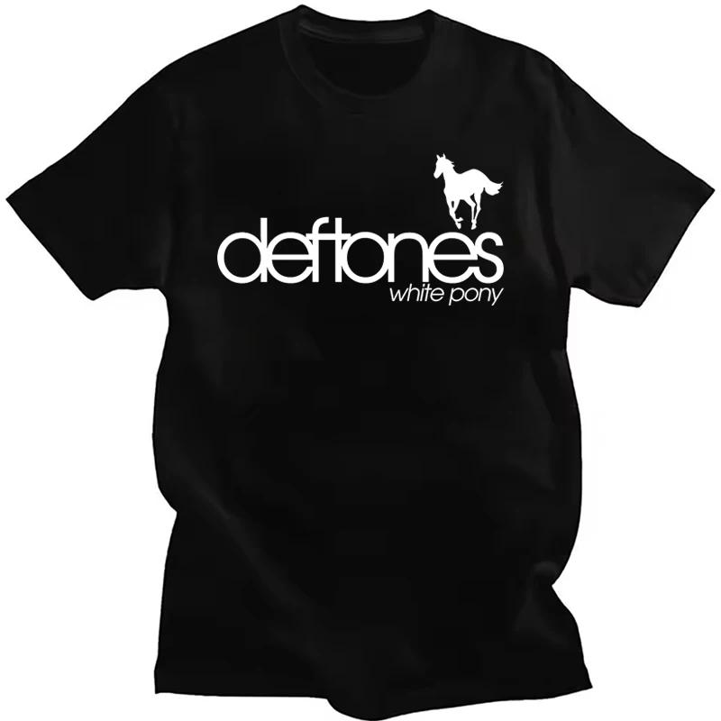 Deftones Rock Band Printed T-shirt Women Men Streetwear Y2K Short Sleeve Top Summer Vintage Retro Casual Loose O-Neck T-shirt
