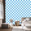 Azure Checkerboard Wallpaper for Living Room and Bedroom 50x1000